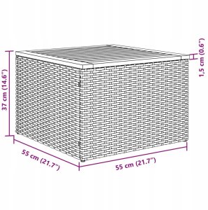 vidaXL 5-częściowy zestaw sof ogrodowych  z poduszkami szary polirattan akacja 12