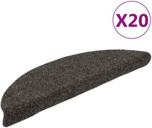 vidaXL Maty na schody samoprzylepne 20 szt. Antracyt 56x17x3 cm 1