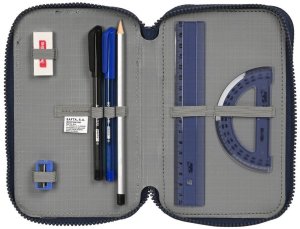 Etui szkolne z akcesoriami F.C. Barcelona 12.5 x 20.5 x 6 cm (41 Części) 1