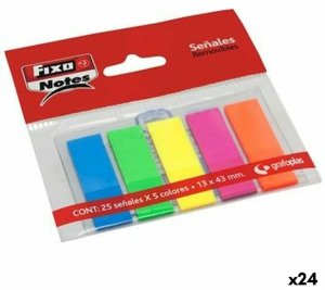 Karteczki przyklejane Fixo 25 Kartki 13 x 43 mm (24 Sztuk) 1