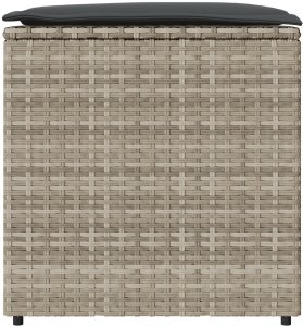 Skrzynia ogrodowa vidaXL Skrzynia ogrodowa Jasnoszary i ciemnoszary Średnia 5