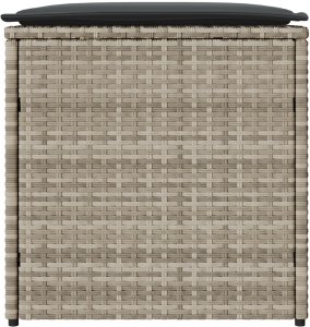 Skrzynia ogrodowa vidaXL Skrzynia ogrodowa Jasnoszary i ciemnoszary Średnia 6