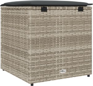 Skrzynia ogrodowa vidaXL Skrzynia ogrodowa Jasnoszary i ciemnoszary Średnia 7