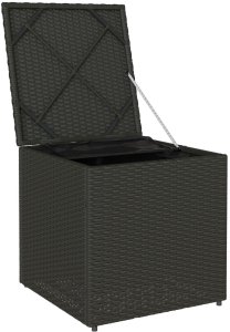 Skrzynia ogrodowa vidaXL Skrzynia do przechowywania na zewnątrz Czarna i Kremowa 4