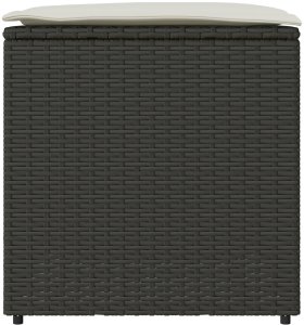 Skrzynia ogrodowa vidaXL Skrzynia do przechowywania na zewnątrz Czarna i Kremowa 5