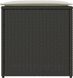 Skrzynia ogrodowa vidaXL Skrzynia do przechowywania na zewnątrz Czarna i Kremowa 6