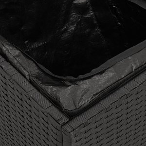 Skrzynia ogrodowa vidaXL Skrzynia do przechowywania na zewnątrz Czarna i Kremowa 9