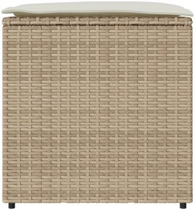 Skrzynia ogrodowa vidaXL Skrzynka na przechowywanie Beżowa i kremowa 5