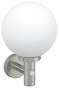 Kinkiet vidaXL Kinkiety z czujnikiem 2 szt. Srebrny Stal nierdzewna IP44 4