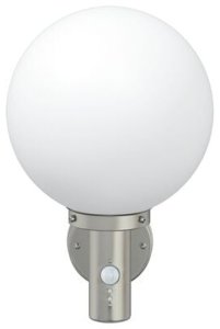 Kinkiet vidaXL Kinkiety z czujnikiem 2 szt. Srebrny Stal nierdzewna IP44 5