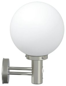 Kinkiet vidaXL Kinkiety z czujnikiem 2 szt. Srebrny Stal nierdzewna IP44 6