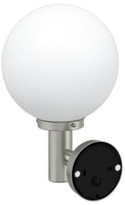 Kinkiet vidaXL Kinkiety z czujnikiem 2 szt. Srebrny Stal nierdzewna IP44 7