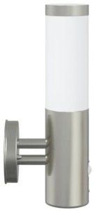 Kinkiet vidaXL Zewnętrzna Lampa Ścienna z Czujnikiem 2 szt. Srebrna stal nierdzewna IP44 7