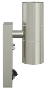 Kinkiet vidaXL Kinkiety z czujnikiem 2 szt. Srebrna stal nierdzewna IP44 7