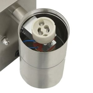 Kinkiet vidaXL Kinkiety z czujnikiem 2 szt. Srebrna stal nierdzewna IP44 10