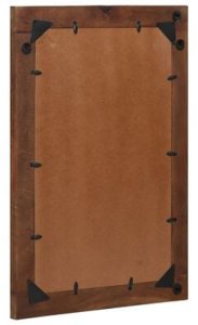 vidaXL lustro łazienkowe  50x70x3 cm z litego drewna mango 5