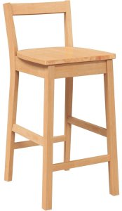 vidaXL Hokery barowe 2 szt. Naturalne drewno lite guma 4