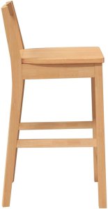 vidaXL Hokery barowe 2 szt. Naturalne drewno lite guma 6