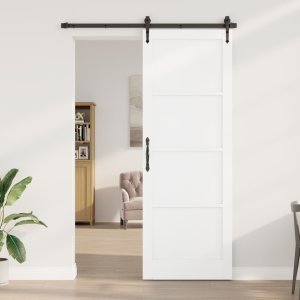 vidaXL Drzwi wewnętrzne  "ORKDAL" Białe 83x232x4 cm z mocnej sklejki 1