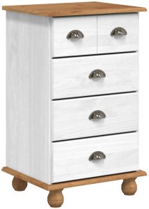 vidaXL Komoda 'ASKIM'Biała 45,8x40x79 cm Drewno Lite Sosnowe 2