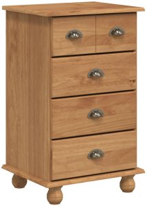 vidaXL Komoda 'ASKIM'Brązowa 45,8x40x79 cm z solidnego drewna sosnowego 2