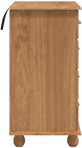 vidaXL Komoda 'ASKIM'Brązowa 45,8x40x79 cm z solidnego drewna sosnowego 7