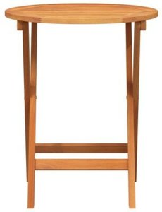 vidaXL Składany stół ogrodowy okrągły 60x72 cm z litego drewna akacjowego 6