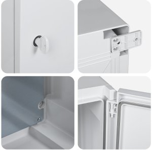 vidaXL Szafa Sterownicza IP65 Wodoodporna Szara 30x19,5x40 cm z Tworzywa ABS 8