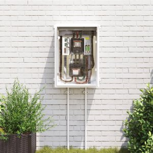 vidaXL Szafka Sterownicza IP65 Wodoodporna Szara 50x24,5x70 cm z Plastiku ABS 2