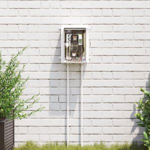 vidaXL Szafka sterownicza IP65 Wodoodporna Szara 21x13x28 cm Plastik ABS 1