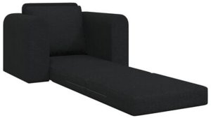 vidaXL Sofa łóżko 2 w 1 Czarna 98x71x83 cm Tkanina 6