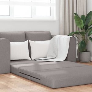 vidaXL Sofa łóżko  2-w-1 Taupe 148x71x83 cm Tkanina 5