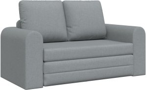 vidaXL Sofa rozkładana  2 w 1 Jasnoszara 148x71x83 cm Tkanina 2