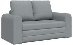 vidaXL Sofa rozkładana  2 w 1 Jasnoszara 148x71x83 cm Tkanina 3