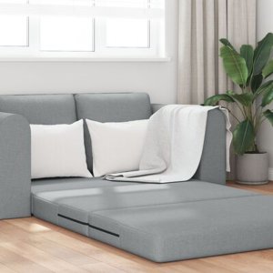 vidaXL Sofa rozkładana  2 w 1 Jasnoszara 148x71x83 cm Tkanina 5