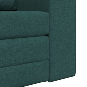vidaXL Sofa Podłogowa 2 w 1 Ciemnozielona 98x71x83 cm Materiał 10