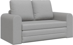 vidaXL Sofa rozkładana 2-w-1 w kolorze chmur szary 148x71x83 cm Tkanina 2