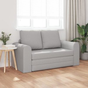 vidaXL Sofa rozkładana 2-w-1 w kolorze chmur szary 148x71x83 cm Tkanina 5