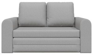 vidaXL Sofa rozkładana 2-w-1 w kolorze chmur szary 148x71x83 cm Tkanina 8