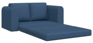 vidaXL Floor Sofa Bed 2 w 1 Niebieska 148x71x83 cm Tkanina 7