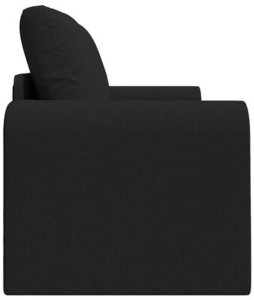 vidaXL Sofa na podłodze z funkcją łóżka 2w1 Czarna 148x71x83 cm Tkanina 9