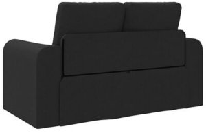 vidaXL Sofa na podłodze z funkcją łóżka 2w1 Czarna 148x71x83 cm Tkanina 10