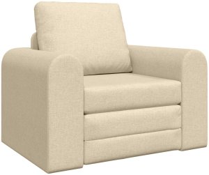 vidaXL Sofa Łóżko 2 w 1 Kremowa 98x71x83 cm Tkanina 2