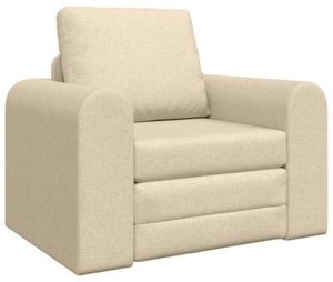 vidaXL Sofa Łóżko 2 w 1 Kremowa 98x71x83 cm Tkanina 3