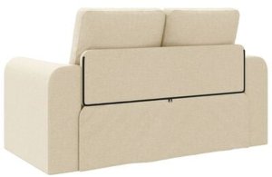 vidaXL Sofa rozkładana 2 w 1  Kremowa 148x71x83 cm Tkanina 10