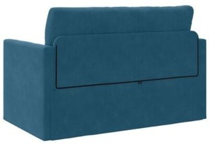 vidaXL Sofa podłogowa 2 w 1 Niebieska 124x204x61 cm Aksamit 9