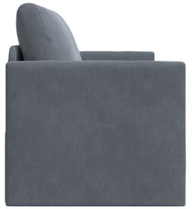 vidaXL Sofa łóżko 2 w 1 Ciemnoszary 124x204x61 cm Welur 8