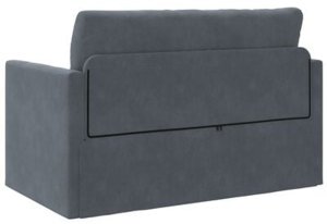 vidaXL Sofa łóżko 2 w 1 Ciemnoszary 124x204x61 cm Welur 9