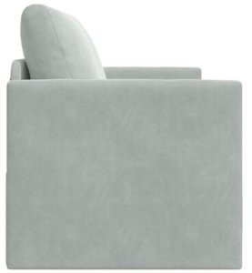 vidaXL Sofa łóżko 2-w-1 Jasnoszara 124x204x61 cm Velvet 9