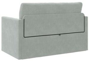 vidaXL Sofa łóżko 2-w-1 Jasnoszara 124x204x61 cm Velvet 10